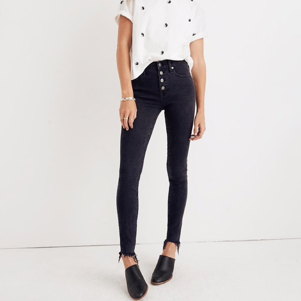 Madewell 9-inch Skinny Jeans in Black